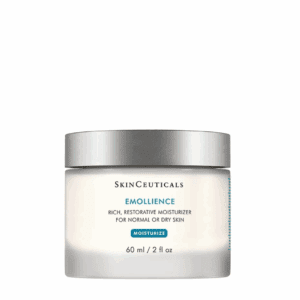A jar of SkinCeuticals Emollience moisturizer cream.